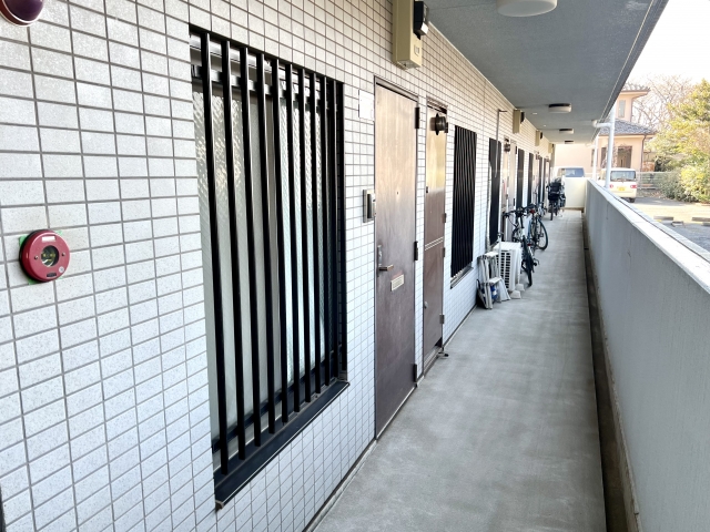 防水工事：外階段・共用通路