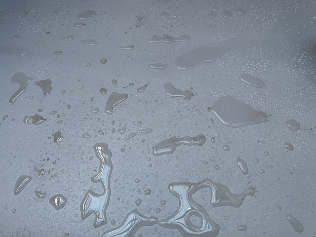 防水のサイン：水たまり